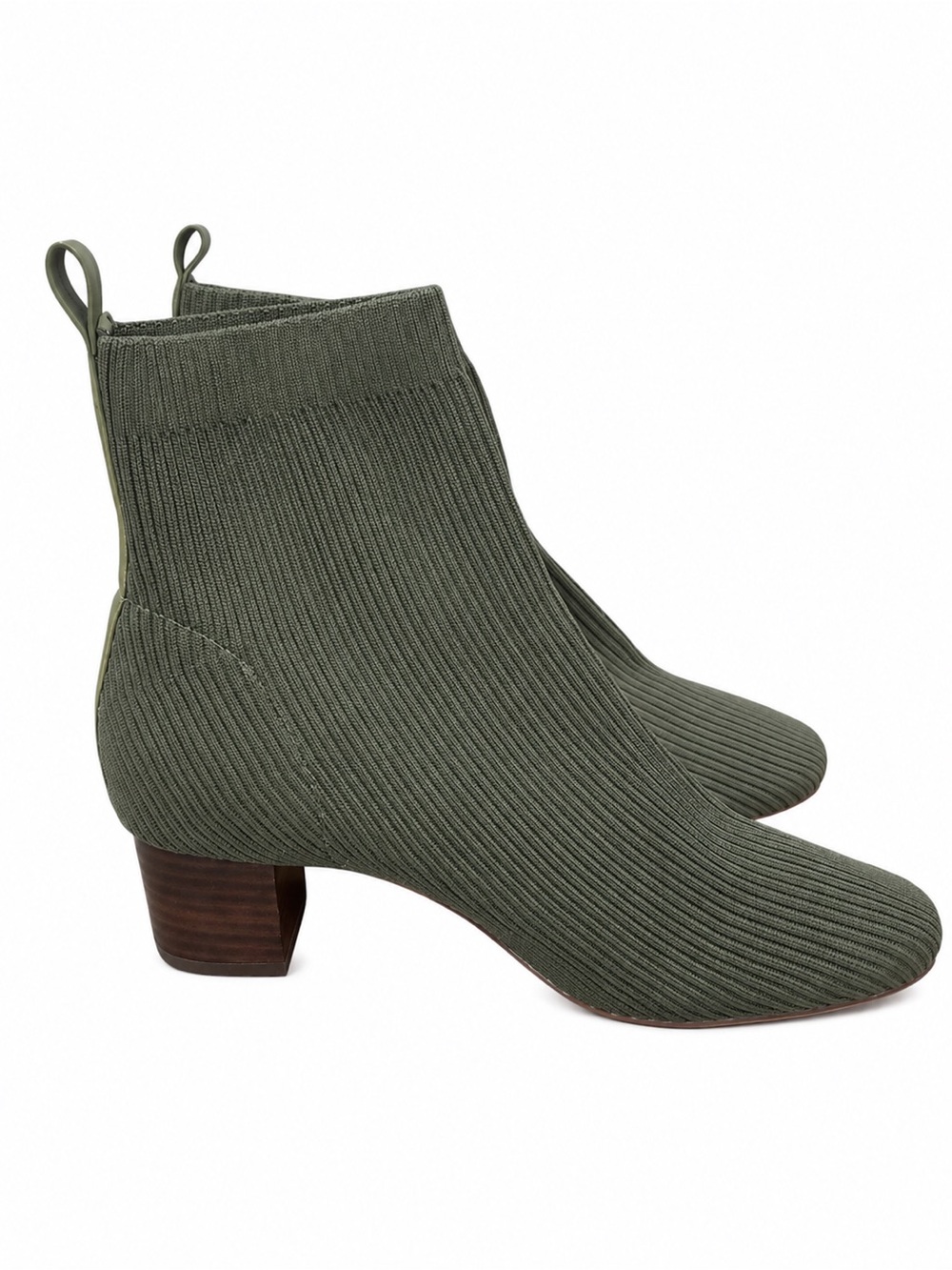 JOIE Neely Olive Green Sock Ankle Boot Size 8 EUC